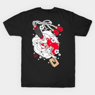 Japanese fox and Inari key T-Shirt